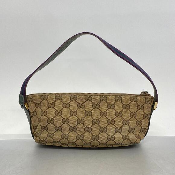 Gucci Pouch GG Canvas Brown Gold Hardware - Picture 12 of 12